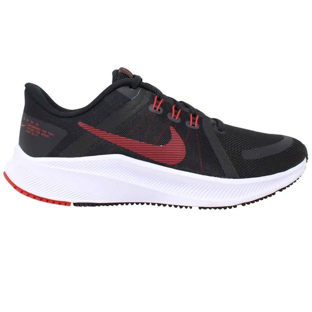 Mens Size 12 Nike Quest 4 Athletic Shoes Black University Red DA1105-001